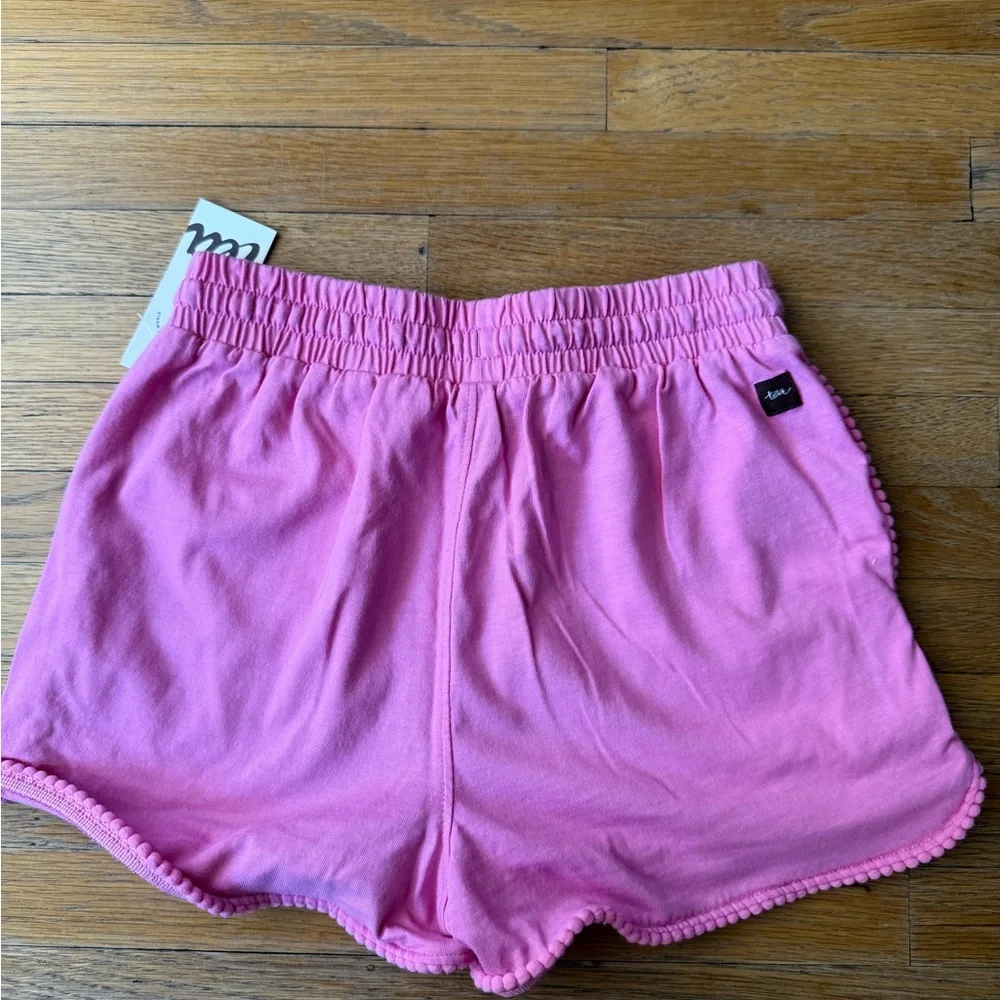 NWT Tea Collection Girls Pom Pom Shorts - Picture 2 of 5
